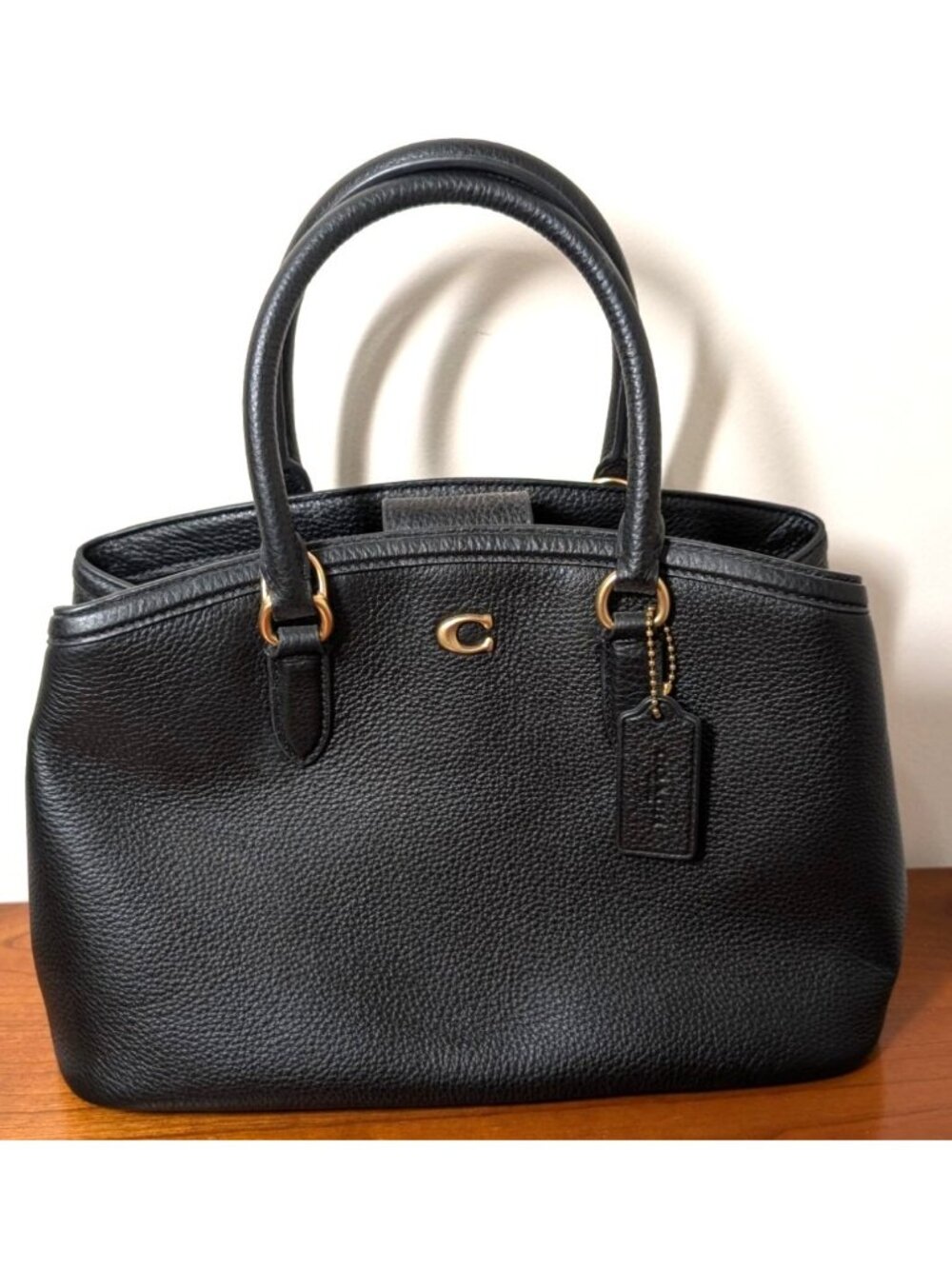 NEW Coach Legacy Carryall 28, Small, Black Pebbled Leather